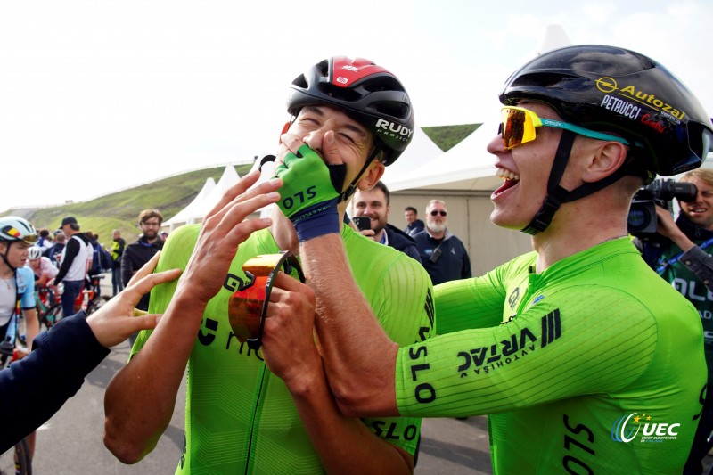 2023 UEC Road European Championships - Drenthe - Junior Men's Road Race - Drijber - Col Du VAM 111 km - 23/09/2023 - Anze Ravbar (Slovenia) - photo Massimo Fulgenzi/SprintCyclingAgency?2023